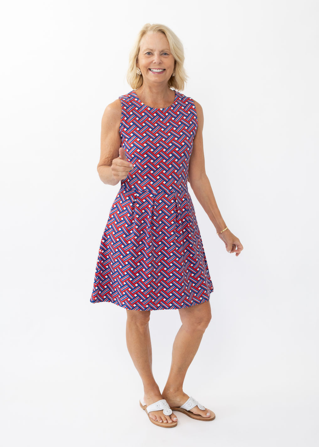 Boardwalk Dress - Ribbons Red/White/Blue - FINAL SALE  sailor-sailor  Clothing