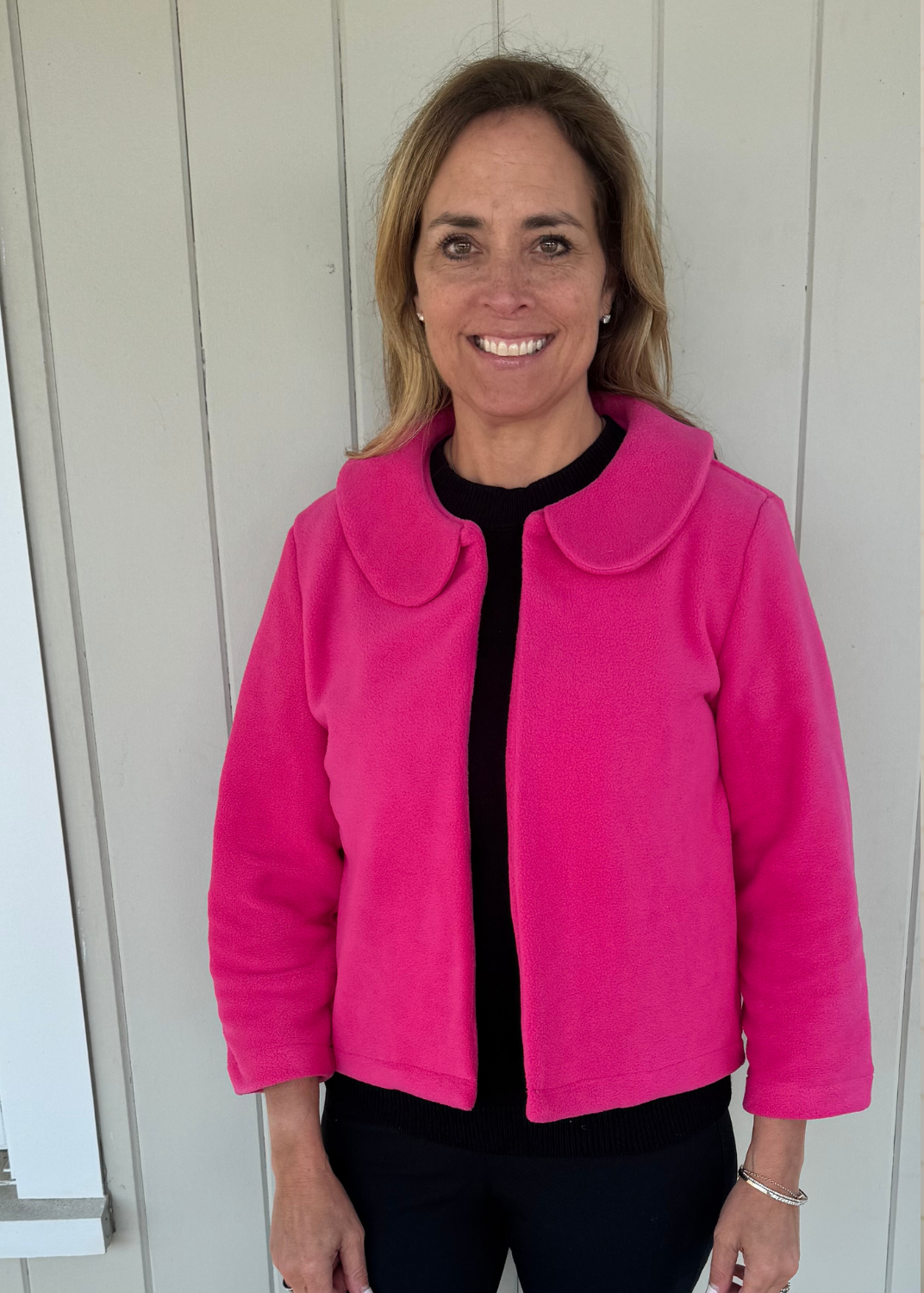 Jackie Jacket - Hot Pink Fleece – sailor-sailor Clothing