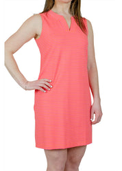 Lucille Dress-Juicy Stripe Pink/Orange