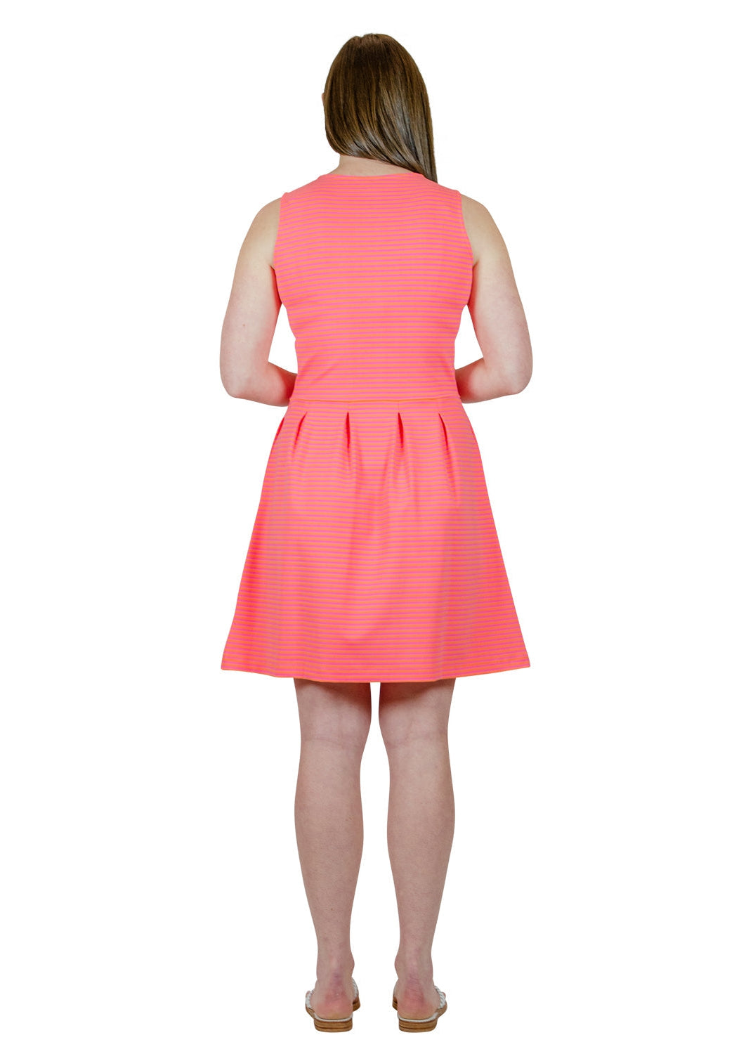 Boardwalk Dress - Juicy Stripe Pink/Orange - FINAL SALE-2