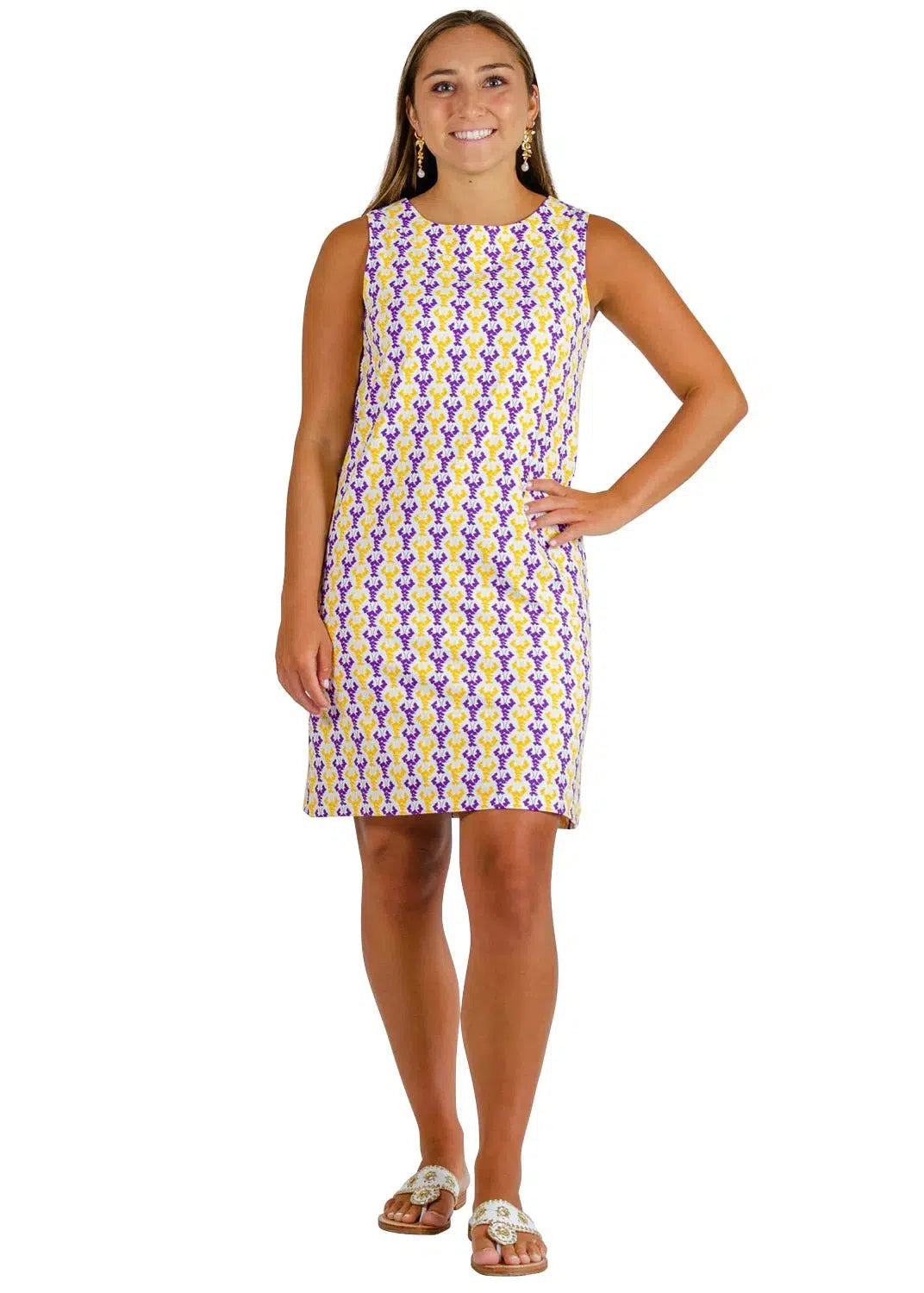 Yacht Club Shift Louisiana Purple/Gold – sailor-sailor Clothing