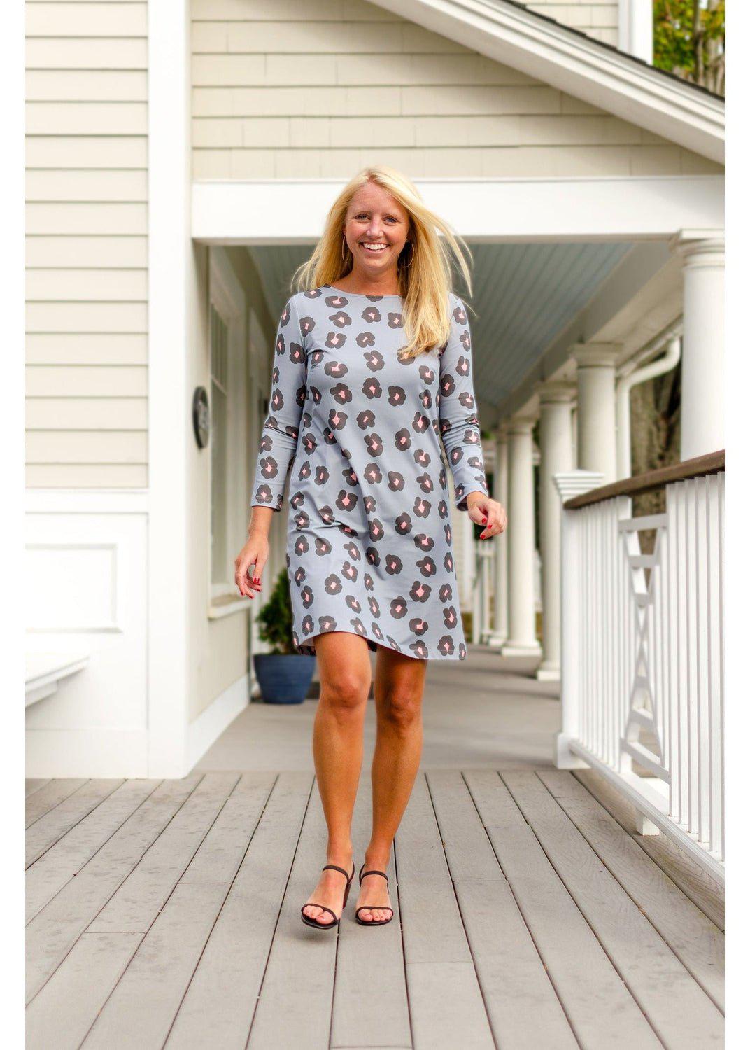 white christmas dresses Lita | Leopard Print Twisted Asymmetric Maxi Dress