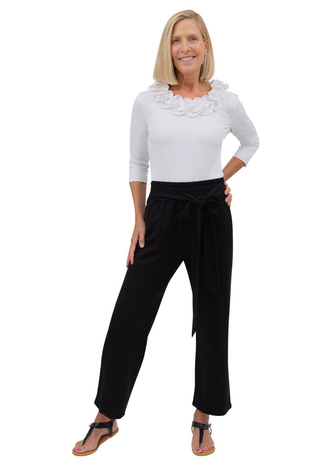 Buy STOP Solid Straight Fit Cotton Lycra Women's Casual Wear Pants