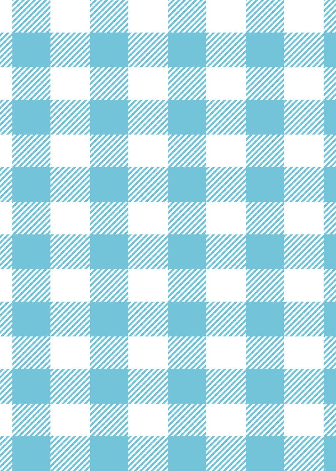 Country Club Skort 17" with Ruffle - Gingham Blue Radiance