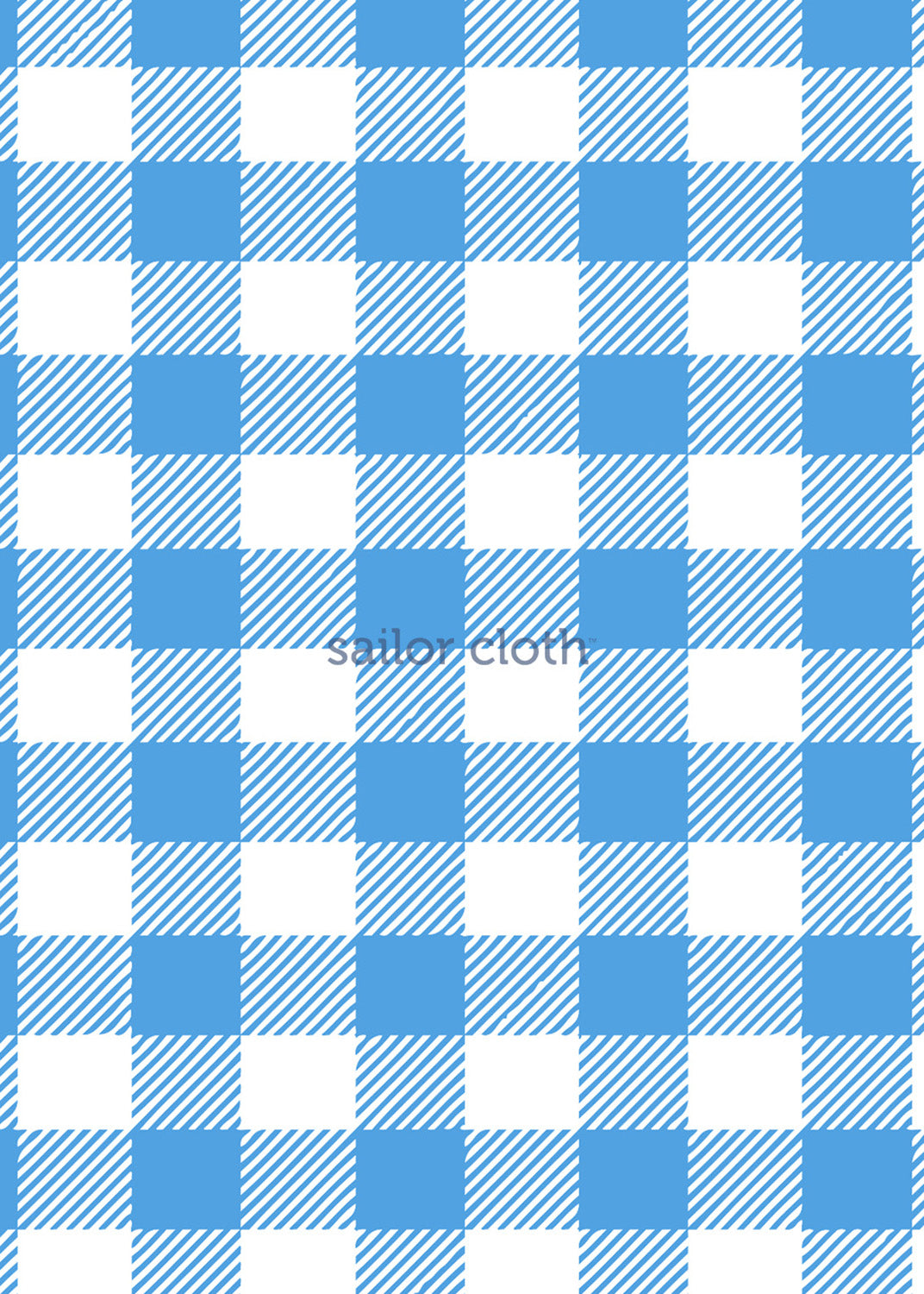 Polo Dress - Gingahm Lt. Blue/White