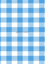 Polo Dress - Gingahm Lt. Blue/White