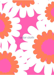 V-Crew Tee - Sunflowers Pink/Orange