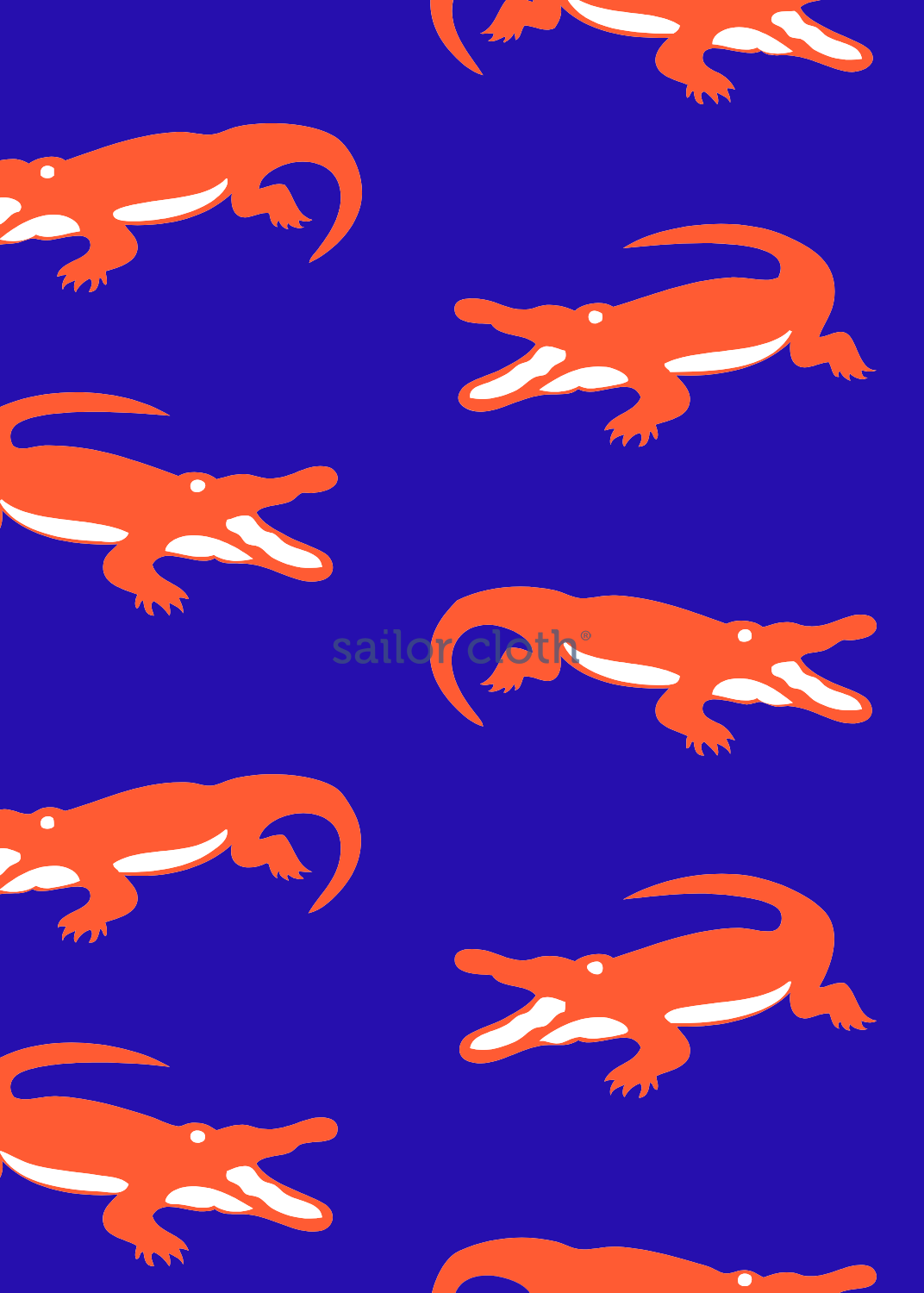 Marina Dress  - Gator Chomp Blue/Orange - FINAL SALE