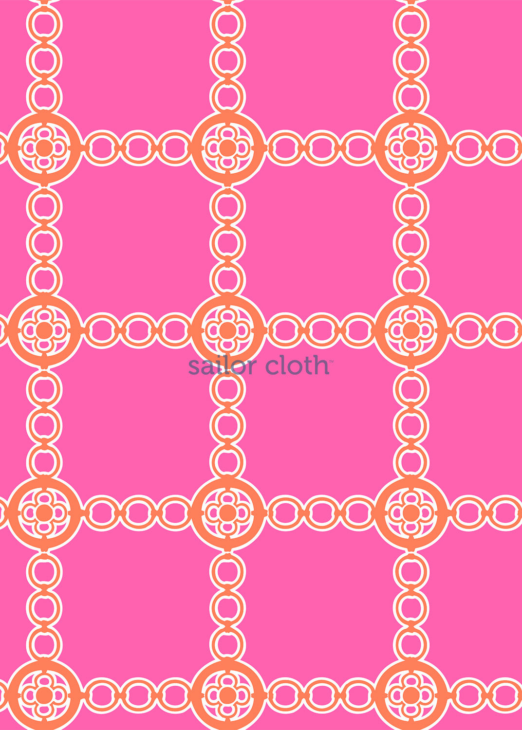 Seaport 3/4 Dress - Medallion Chain Pink/Orange - FINAL SALE