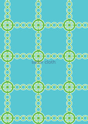 Polo Dress - Medallion Chain Blue/Green