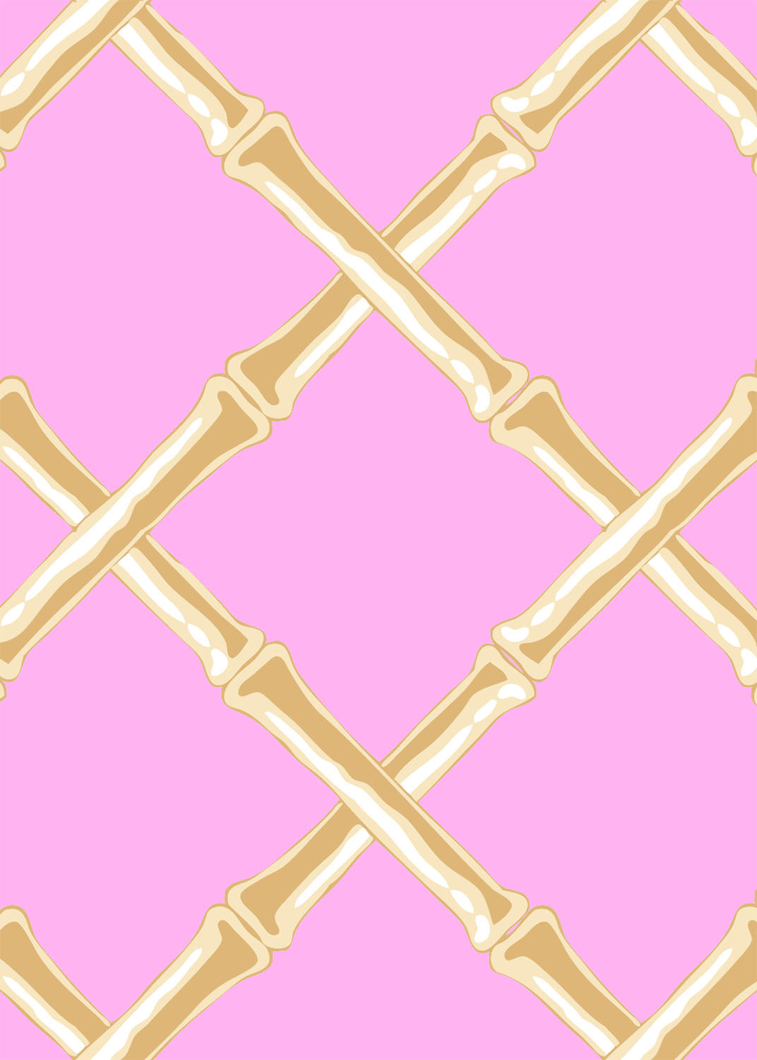 Port Dress - Bamboo Lattice Pink/Tan