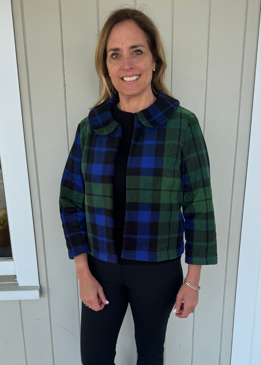 Jackie Jacket - Black Watch Fleece