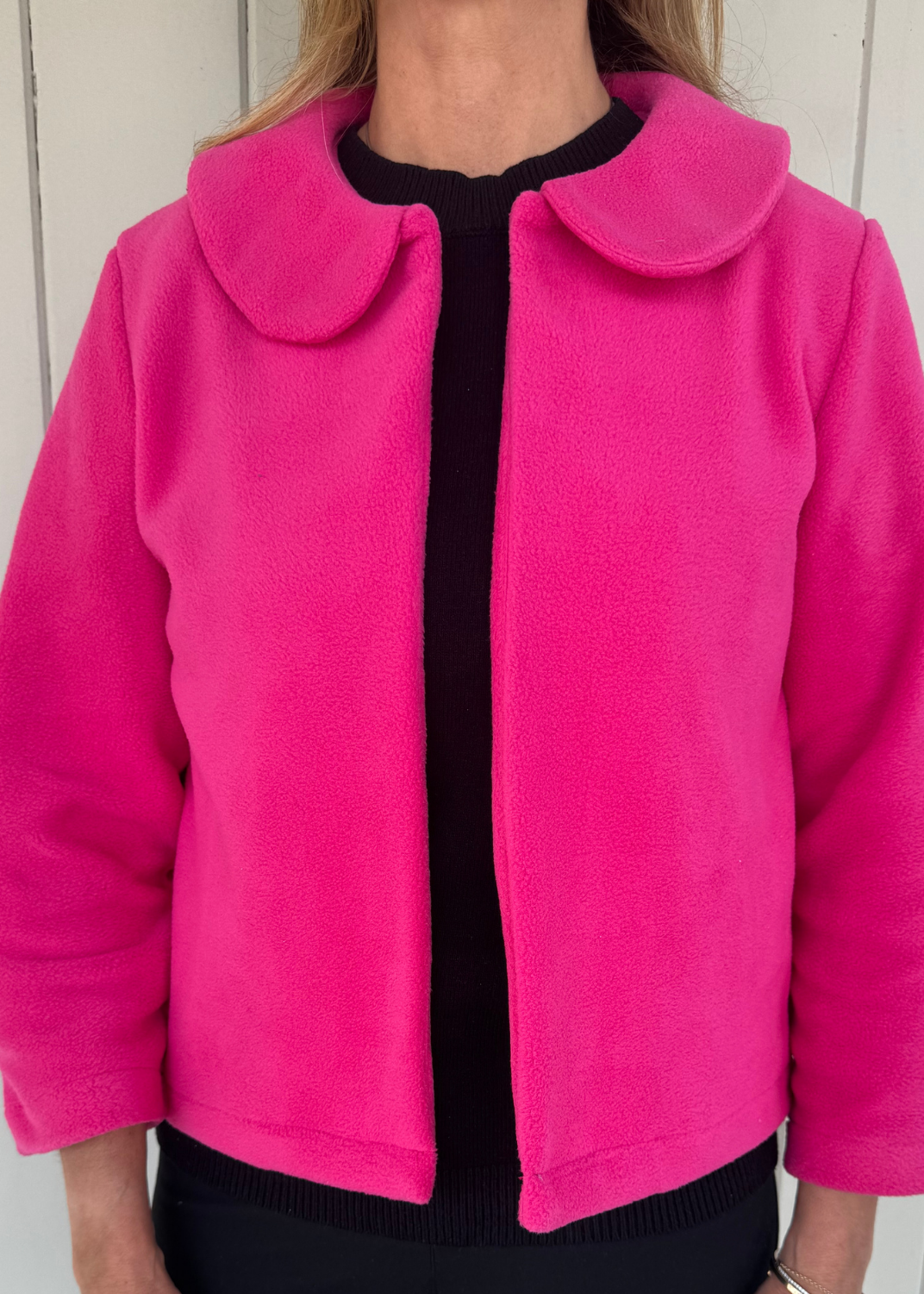 Jackie Jacket - Hot Pink Fleece – sailor-sailor Clothing Jackie Jacket - Hot Pink Fleece – sailor-sailor Clothing
