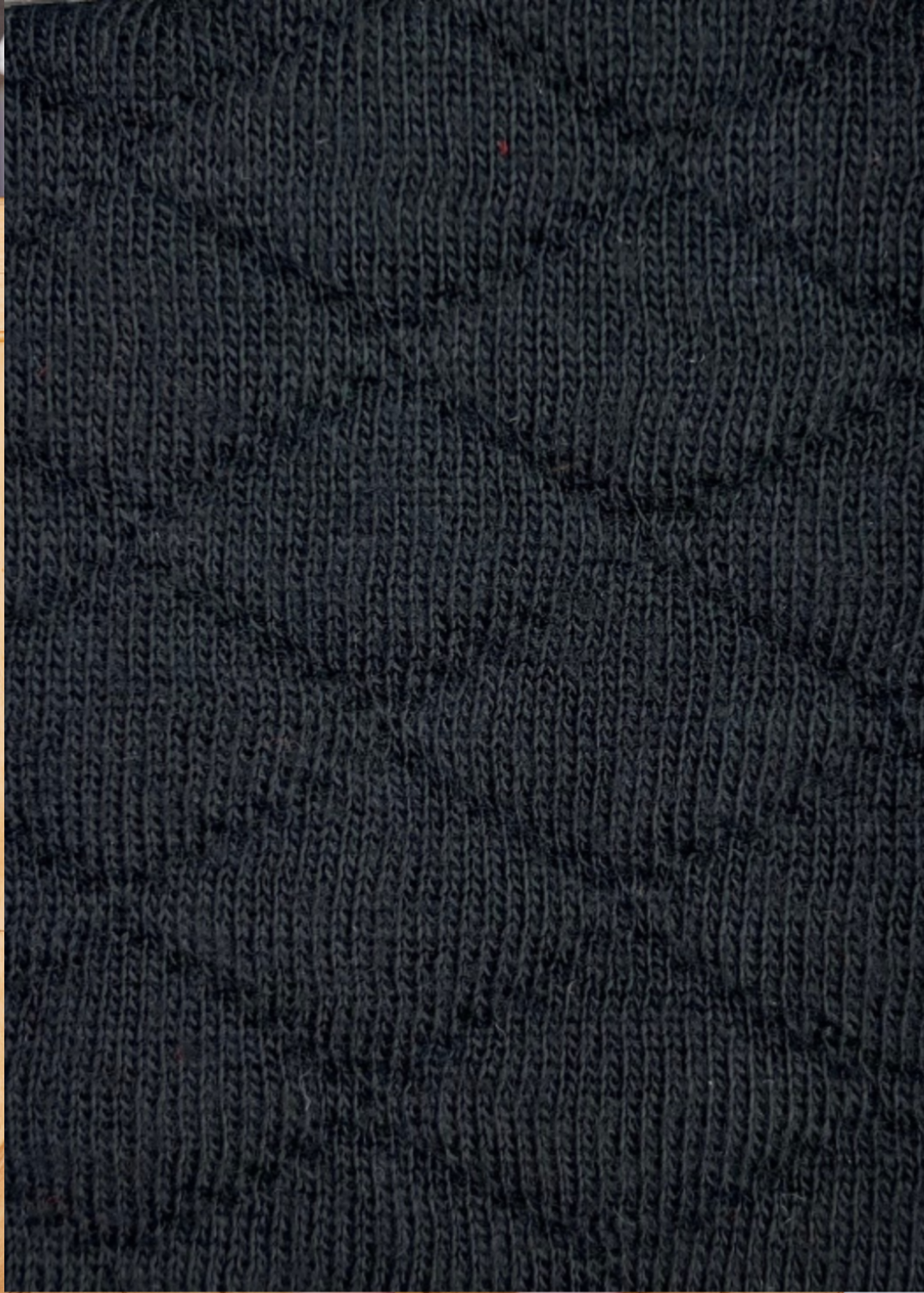 Polo 3/4 Sleeve Dress - Black Quilted Knit