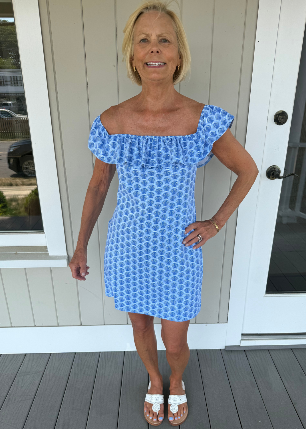 Shoreline Dress - Shell Seeker 2 Blue - FINAL SALE
