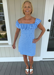 Shoreline Dress - Shell Seeker 2 Blue - FINAL SALE