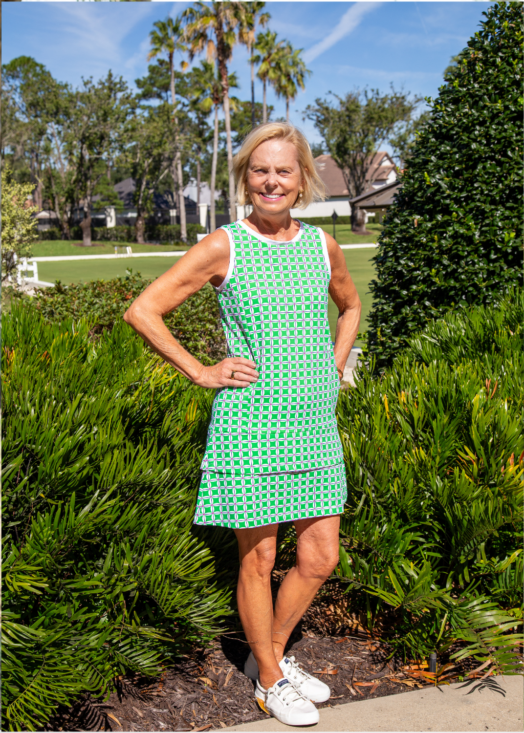 Daisy Sport Dress - Daisy Squared Pink/Green sailor-sailor Clothing Daisy Sport Dress - Daisy Squared Pink/Green sailor-sailor Clothing