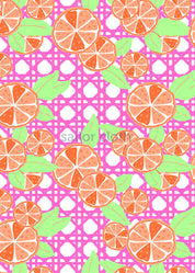 V-Crew Tee - Italian Citrus, Pink/Orange