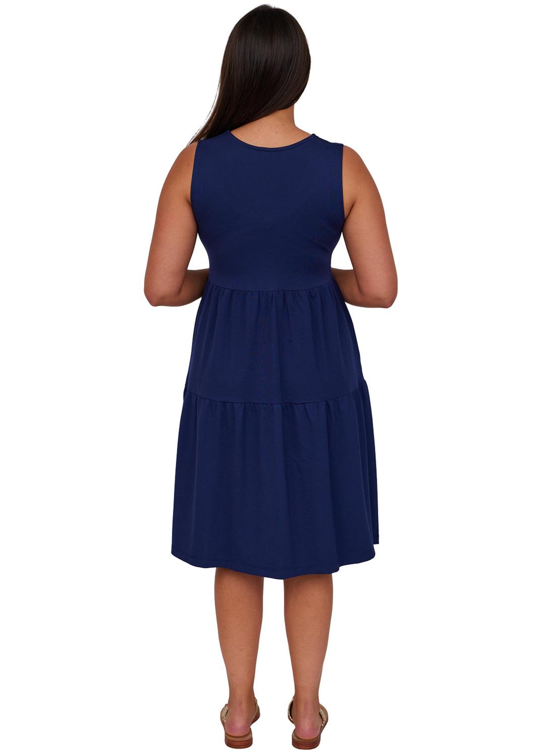 Emma Dress- Solid Navy - FINAL SALE-2