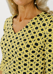 V-Crew Tee - Vanderbilt Boca Grande Cane Black/Gold