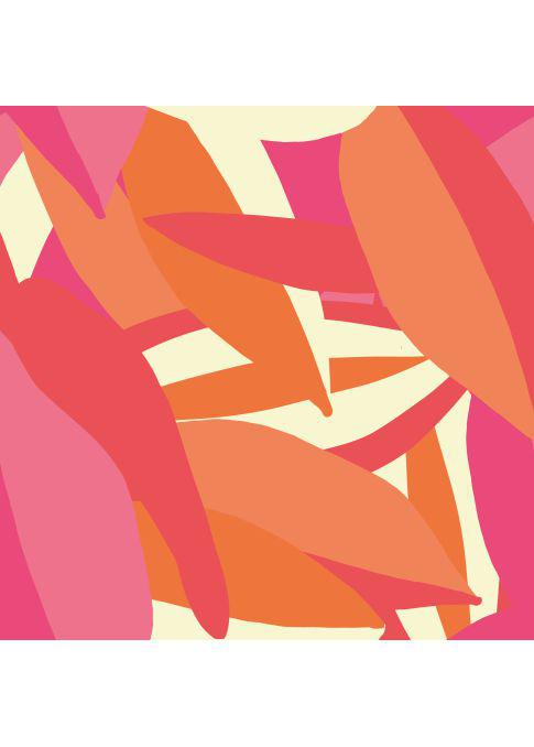 Country Club Skort 17" - Pink/Orange Mod Leaves-FINAL SALE-2