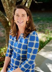 Lucille 3/4 Sleeve Dress - Medallion Chain Blue/Tan