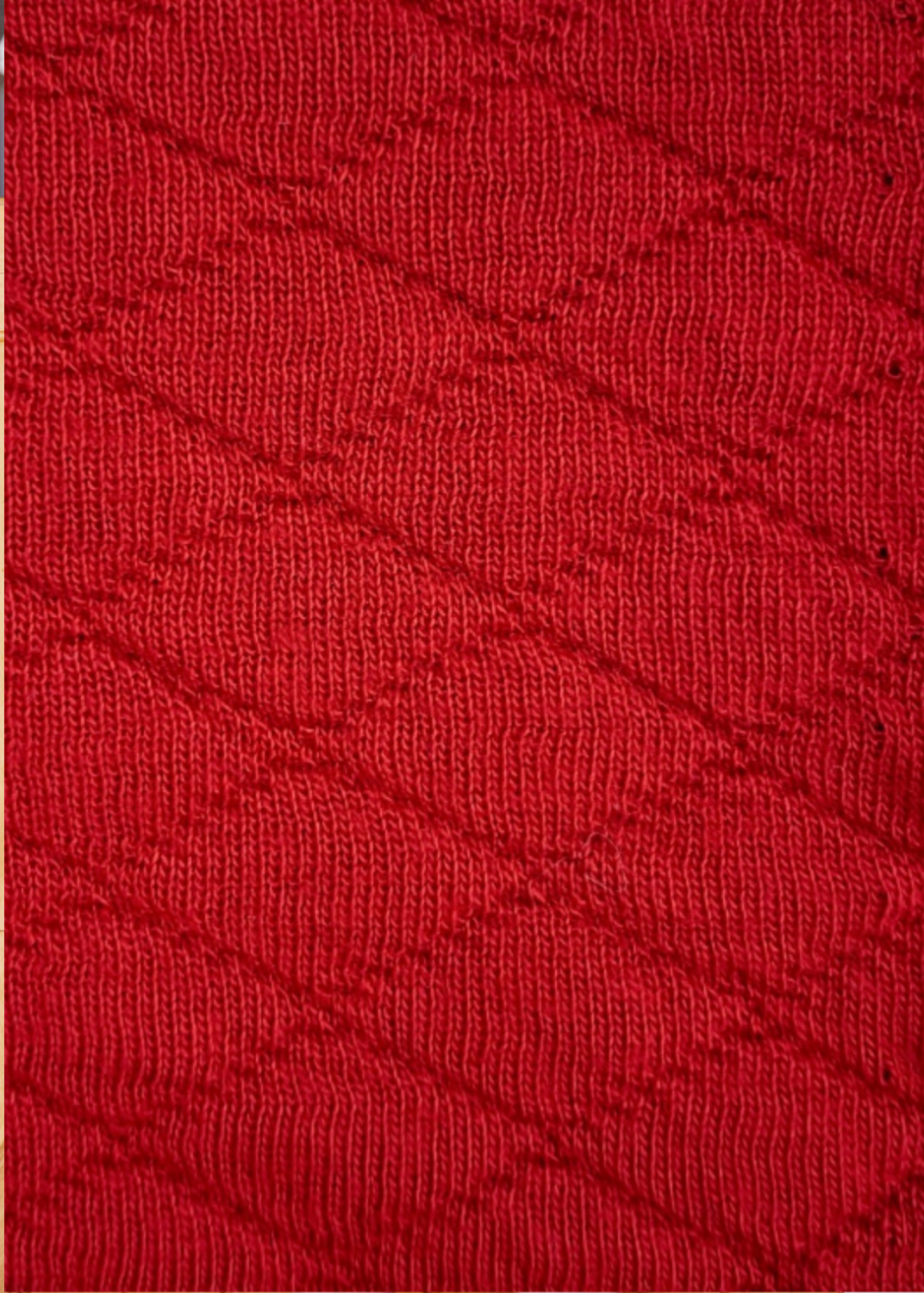 Polo 3/4 Sleeve Dress - Red Quilted Knit