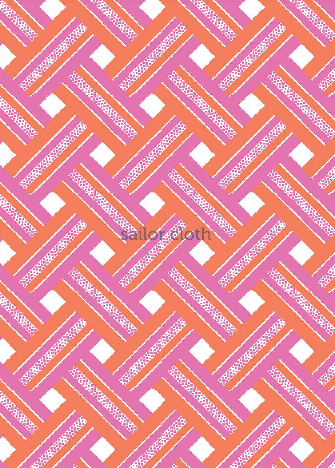 Country Club Skort 17 inch - Ribbons Pink/Orange - FINAL SALE