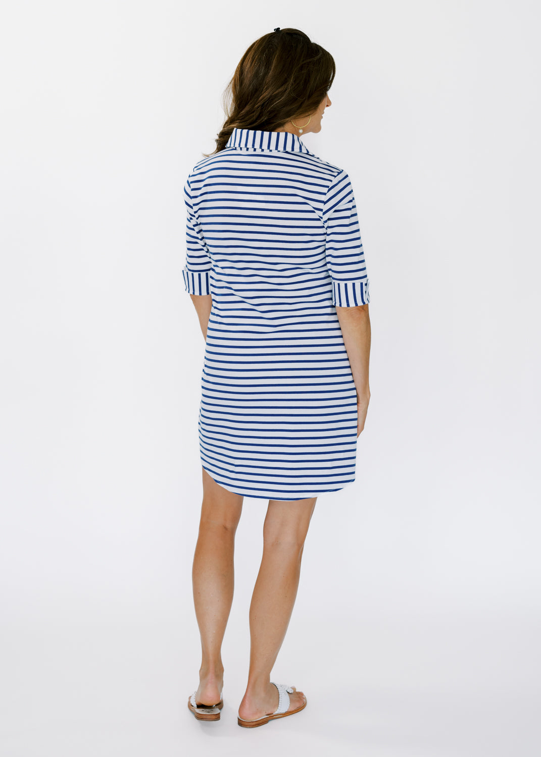 Lizzie Dress - Cotton True Navy/White Breton Stripe sailor-sailor Clothing Lizzie Dress - Cotton True Navy/White Breton Stripe sailor-sailor Clothing