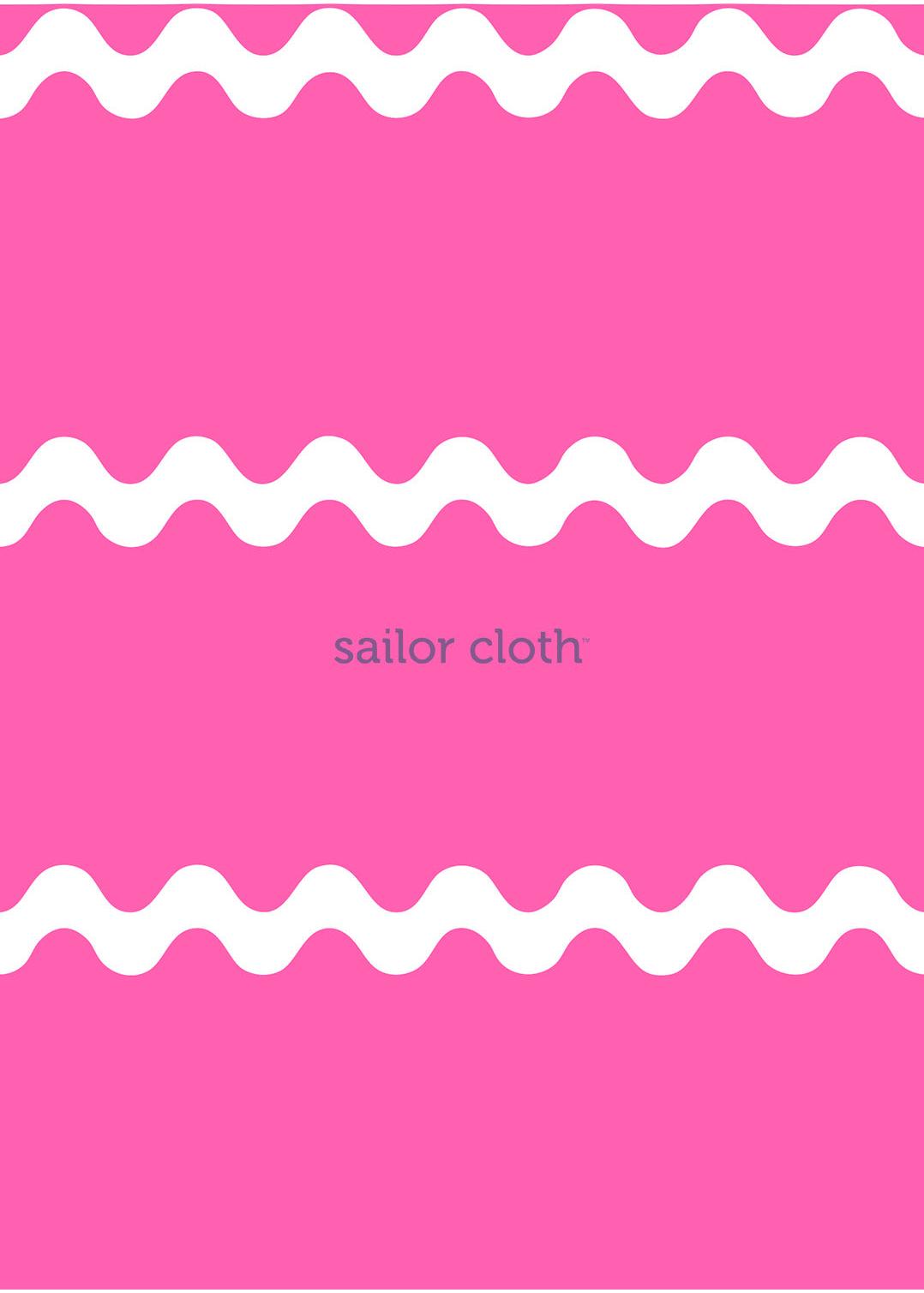 Polo 3/4 Sleeve Dress - Ric Rac Stripe Pink/White