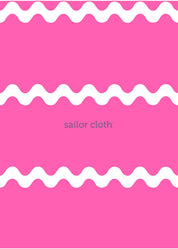 Polo 3/4 Sleeve Dress - Ric Rac Stripe Pink/White