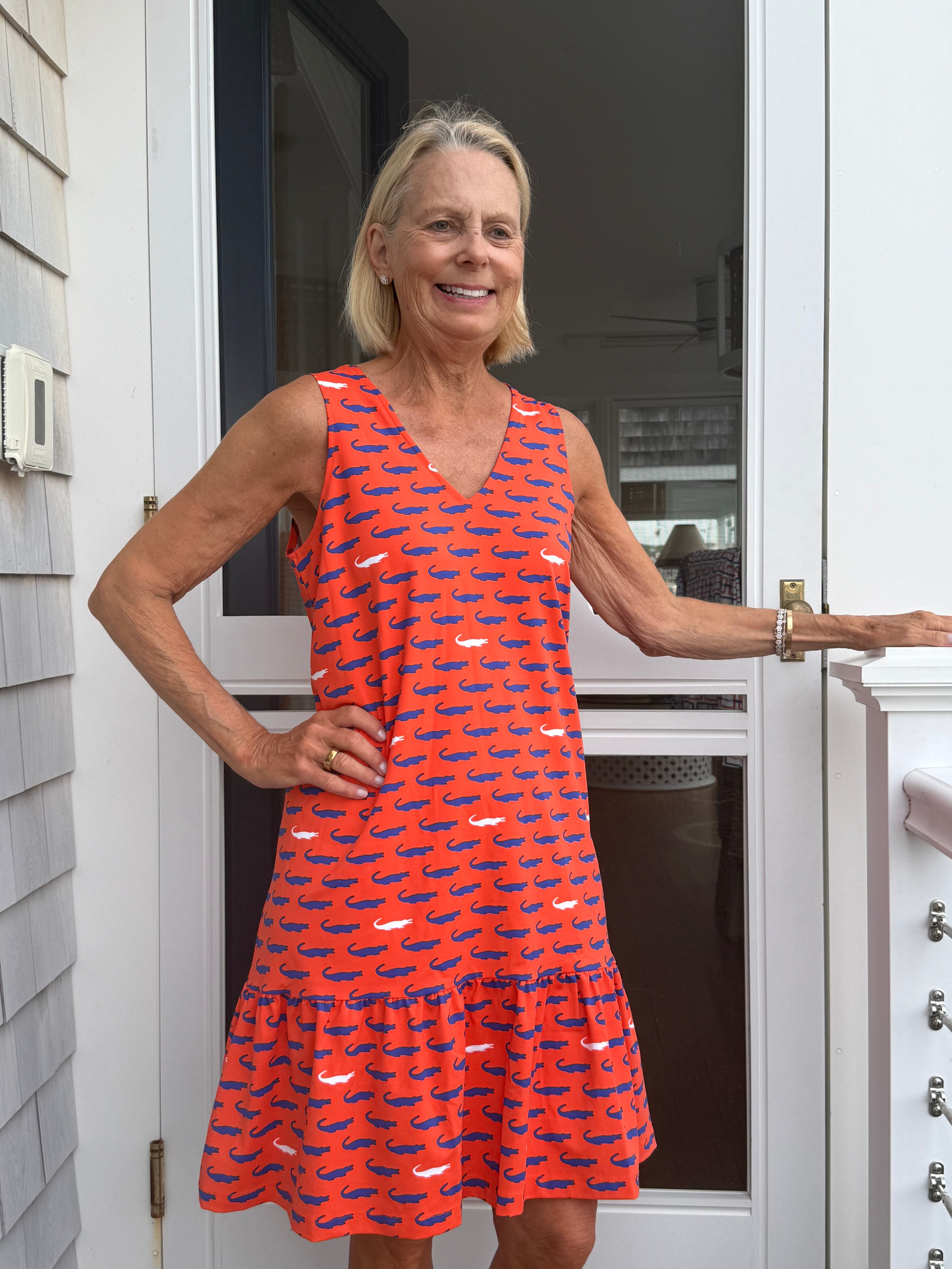 Ellie Dress- Gators Orange/Blue - FINAL SALE