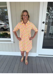 Lizzie Dress - Field of Dahlias