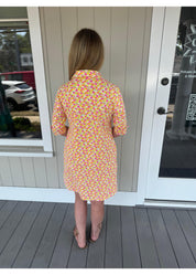 Lizzie Dress - Field of Dahlias