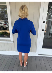 Bailey 3/4 Sleeve Dress - Solid Royal