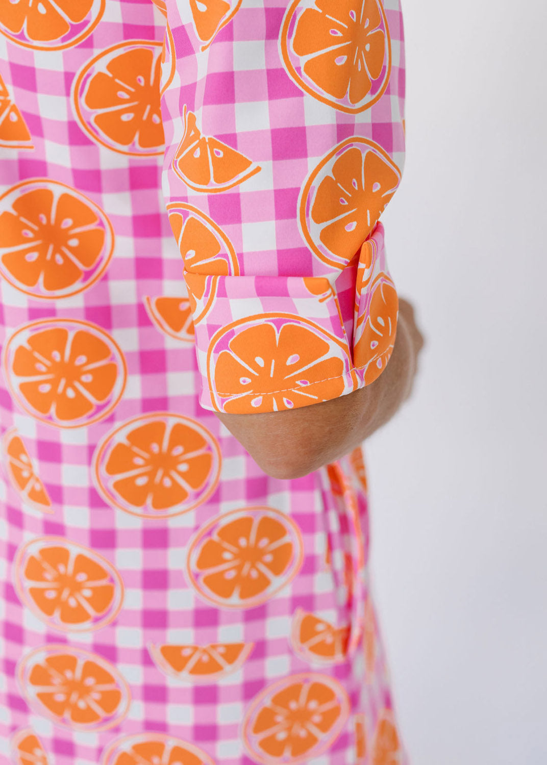 Lizzie Dress - Citrus Check Pink/Orange XL Lizzie Dress - Citrus Check Pink/Orange XL