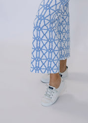Dorothy Pants - Bamboo Trellis Blue- FINAL SALE