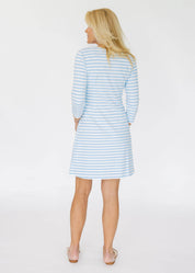 Grace Dress - Stripe Light Blue