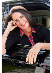 Lizzie Dress - Solid Black/Red Plaid