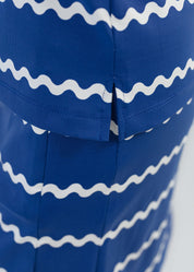 Blair Short Sleeve Top - Ric Rac Stripe Navy/White