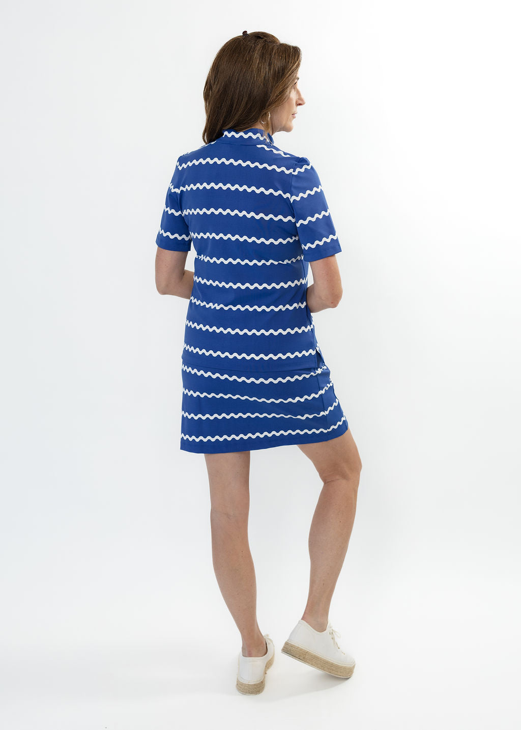 Blair Short Sleeve Top - Ric Rac Stripe Navy/White