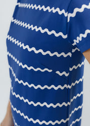 Marina Dress - Ric Rac Stripe Navy/White