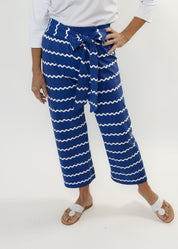 Dorothy Pants - Ric Rac Stripe Navy/White