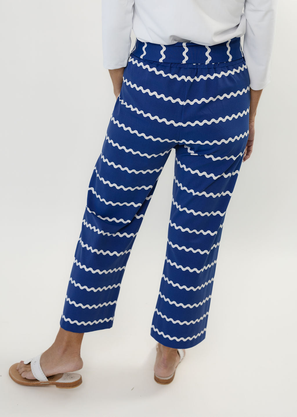 Dorothy Pants - Ric Rac Stripe Navy/White