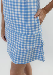 Daisy Dress - Gingham Lt. Blue/White