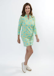 Blair Full Sleeve Top - Large Bamboo Green/Tan