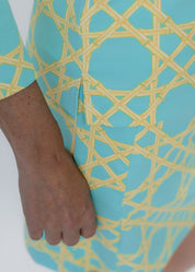 Blair Full Sleeve Top - Large Bamboo Green/Tan