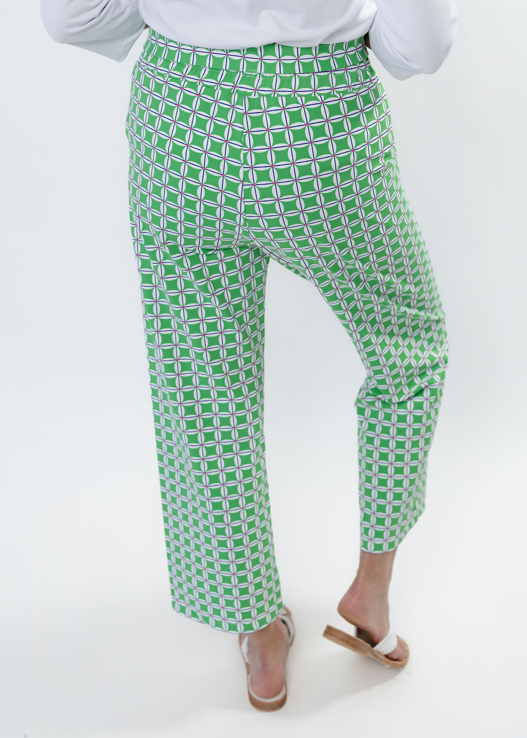 Dorothy Pants - Daisy Squared Pink/Green