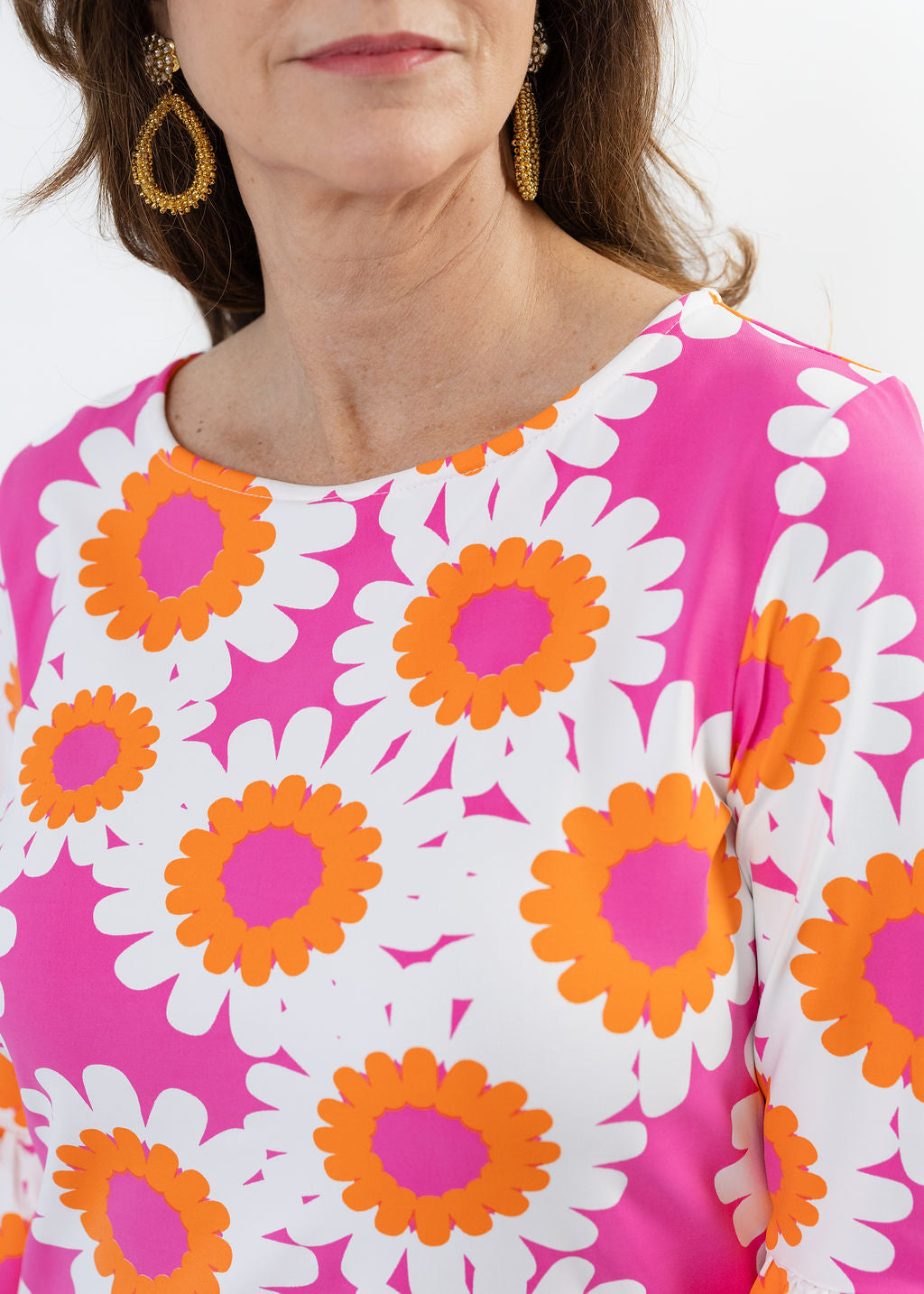 Haley Top - Sunflower Pink/Orange