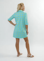 Lizzie Dress - Medallion Chain Blue/Green